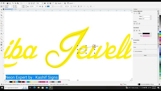 How to Make Fonts for Neon Signs on CorelDraw. Neon signs Designing with CorelDraw смотреть онлайн