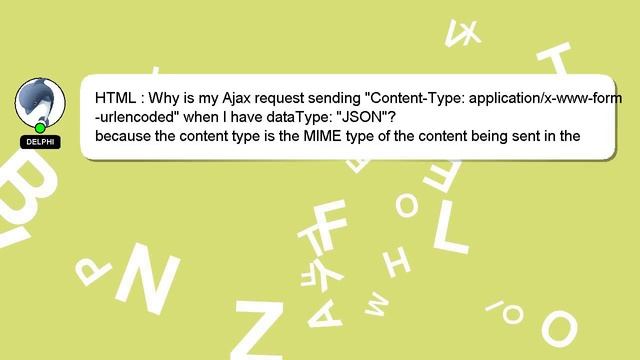 HTML : Why is my Ajax request sending "Content-Type: application/x-www-form-urlencoded" when I have смотреть онлайн