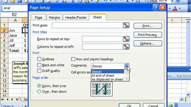 Excel 2003 Tutorial Printing Comments Microsoft Training Lesson 17.8 смотреть онлайн