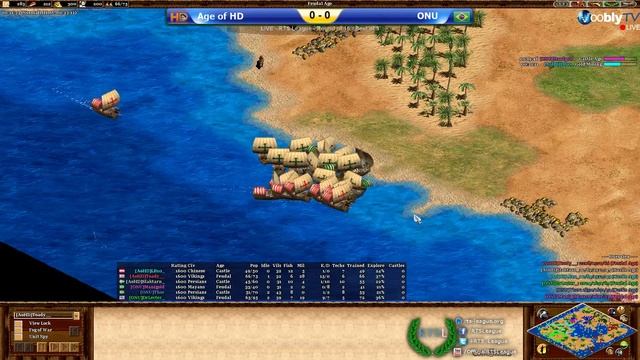 AoHD vs. ONU, Game 1 - Age of Empires II: The Conquerors Clan League, Season 38 - Round of 16 смотреть онлайн
