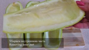 Фаршированные кабачки с сыром в духовке Рецепт | Stuffed zucchini with cheese in the oven Recipe