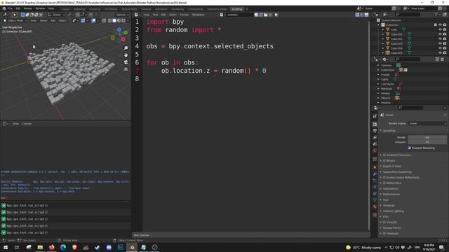 004 Blender Python - Altura random 2 - Ejercicio 004 смотреть онлайн
