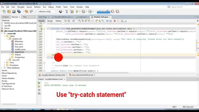 Netbeans 15 Programming with MySQL #3: Get data from JTextField and Insert into MySQL Database смотреть онлайн