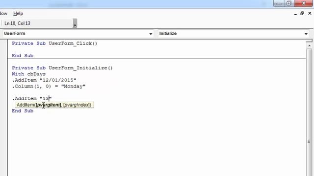 Excel VBA UserForm Combobox with Multiple Columns Populate (Column Property) смотреть онлайн