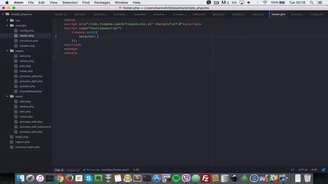 php mysql simple cms content management system tutorial - 26 Add tinymce to page form смотреть онлайн