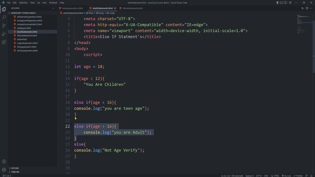 JavaScript If Else Statement JavaScript masters course in Hindi | 2023 смотреть онлайн