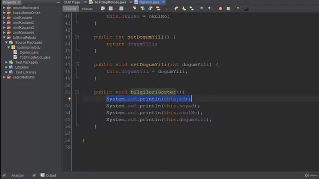 67) toString Metodu - Efsane Java Dersleri (OOP) смотреть онлайн