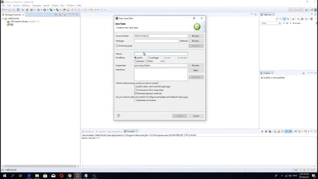 How to create Hello World project in Eclipse for beginner смотреть онлайн