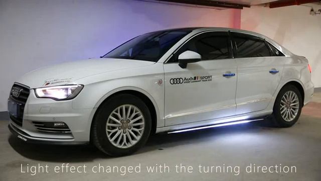 Universal LED Side Skirts car accessories - White / Blue Color available смотреть онлайн