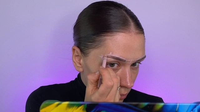 КОРРЕКЦИЯ БРОВЕЙ ДОМА. Сама себе БРОВИСТ. Разметка, окрашивание, коррекция пинцетом. смотреть онлайн