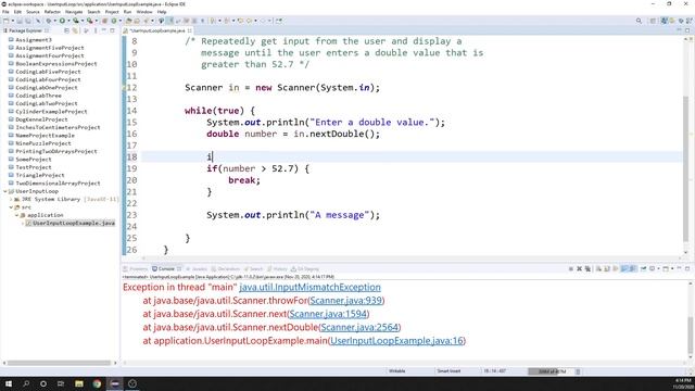 User Input Loop смотреть онлайн
