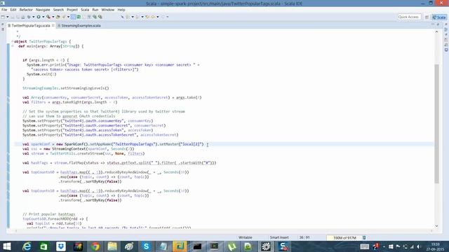 Apache Spark - Streaming using Twitter смотреть онлайн
