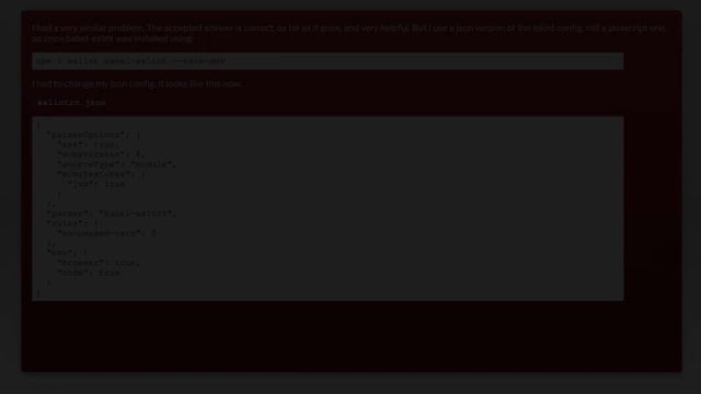 Eslint - `Parsing error: unexpected token =` error for assigned fat arrow / property initializer смотреть онлайн