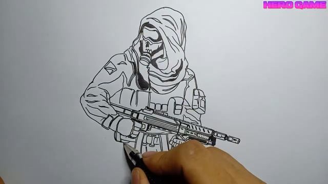 Drawing SKIN Ghost Hazmat CALL OF DUTY MOBILE смотреть онлайн
