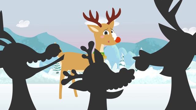 Rudolph The Red Nosed Reindeer 🦌 Children's Christmas Songs | Sing along смотреть онлайн