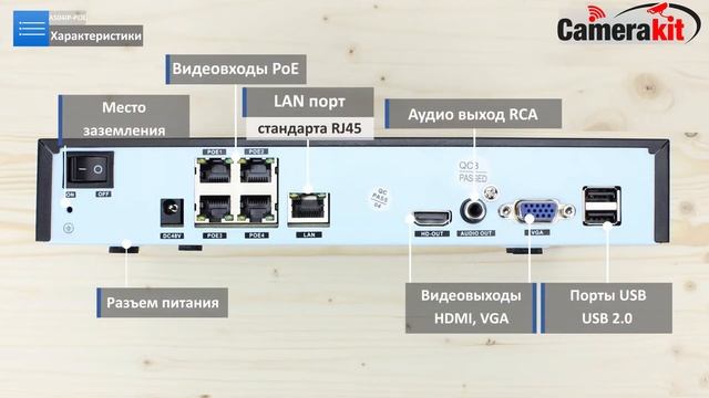 Комплект видеонаблюдения IP 5Мп Ps-Link KIT-A504IP-POE 4 камеры для помещения смотреть онлайн
