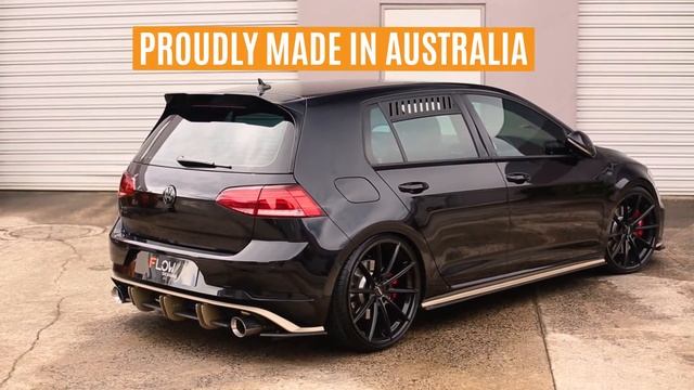 Volkswagen GOLF 7.5 GTI Rear Diffuser & Spats by Flow Designs Australia смотреть онлайн