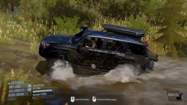 Spintires: MudRunner - 2020 TOYOTA 4RUNNER TRD Driving Through The Swamp And Mud смотреть онлайн