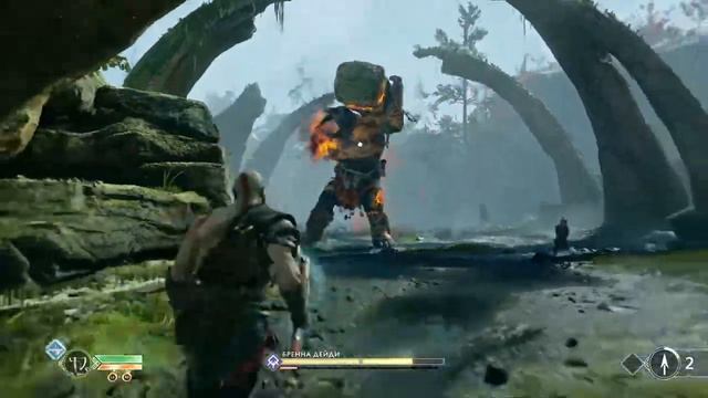Спрятанный Ворон одина и огненный Троль - God of War смотреть онлайн