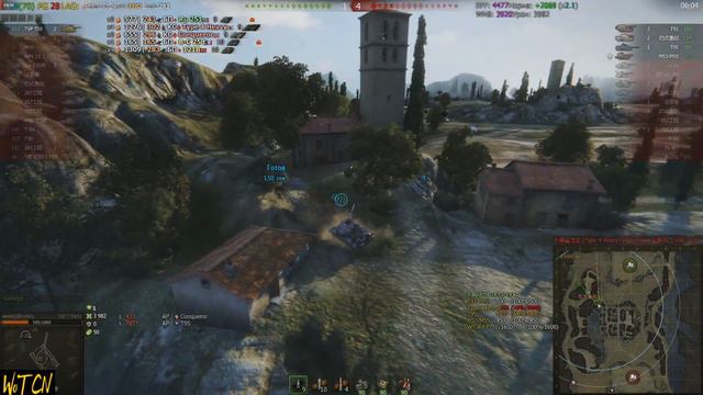 Китайский сервер WoT. 5,7К УРОНА НА TVP T 50/51 смотреть онлайн