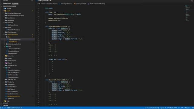 Unity Dersleri - Ayrık Üçgenlerle Mesh Oluşturmak смотреть онлайн