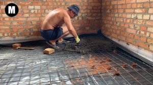 Ровная стяжка пола БЕЗ маяков. Об этом способе мало кто знает