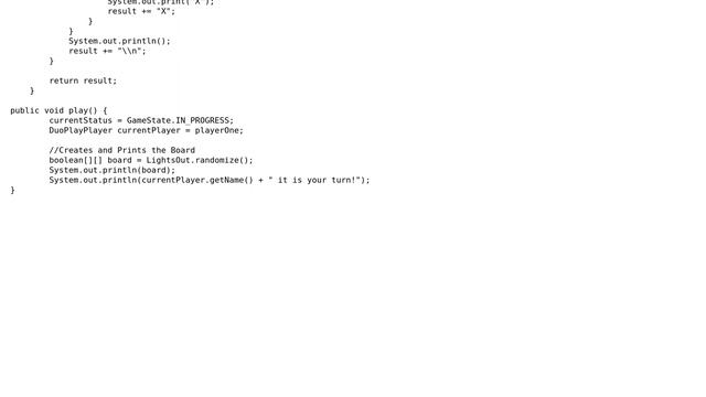 toString Method to print out a game board with a 2D boolean array смотреть онлайн
