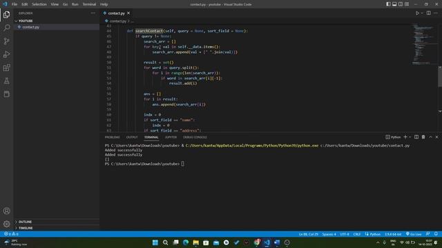 Contact Book - 7 | Python смотреть онлайн