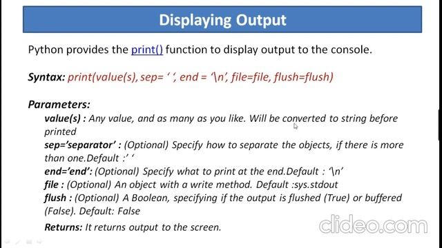 Input & Output Functions in Python in Hindi | Input & Output Statements in Python смотреть онлайн