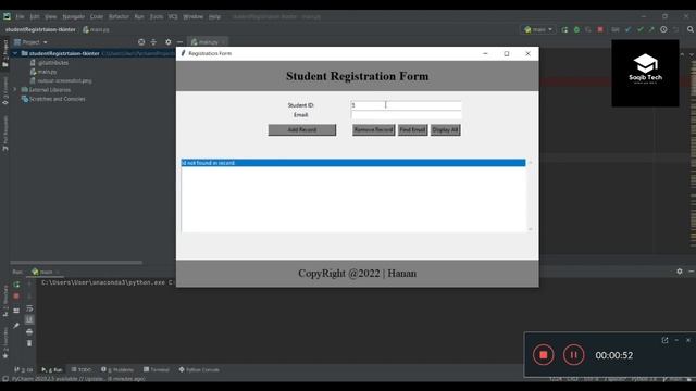 Simple Python Tkinter Project | Python GUI Mini project Ideas | Saqib Tech смотреть онлайн