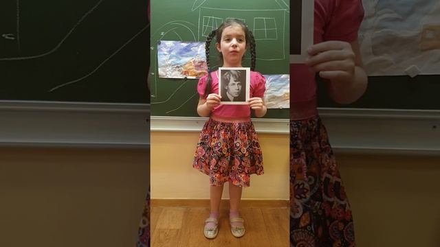 С.Есенин. "Белая берёза под моим окном" Вероника Гдалина 6 лет. смотреть онлайн