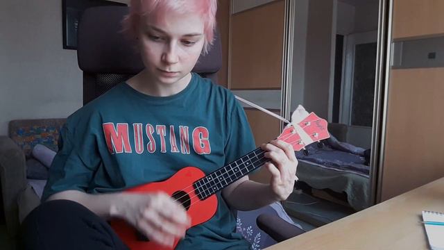Элли на маковом поле - Футболка (ukulele cover) смотреть онлайн
