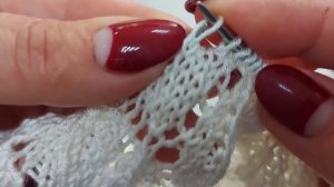 Новый способ вязания\\ Узор листья, в вязании по кругу