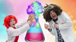 Смешные видео уроки с Нуб и Про - Фокусы и опыты по физике! - Научное шоу и весёлые игры