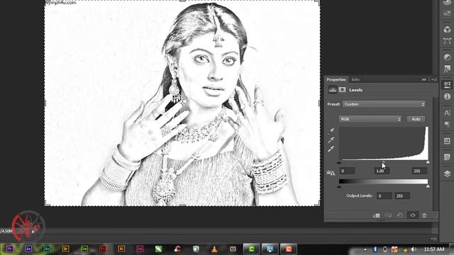 Photoshop cs6: How To Create a Pencil Drawing From a Photo | Line Drawing Effect смотреть онлайн