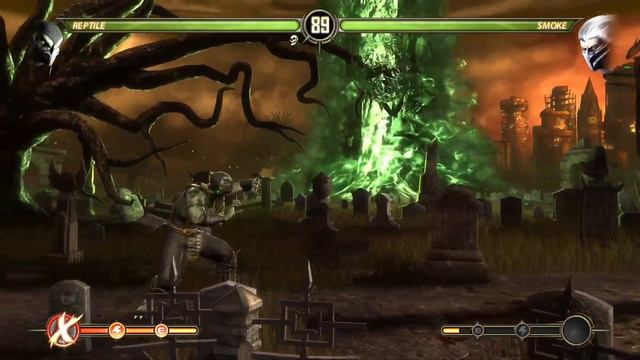 REPTILE VS SMOKE MORTAL KOMBAT KOMPLETE EDITION GAMEPLAY FATALITY смотреть онлайн
