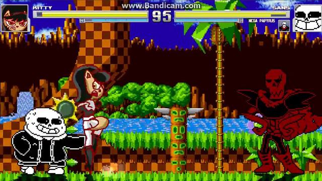 Mugen Kitty Katswell VS Underpants Sans And Underfell Papyrus смотреть онлайн