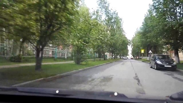 улица Комсомольская, город Юрга (из авто) смотреть онлайн