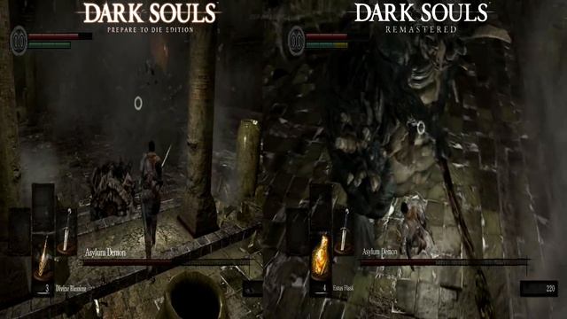 Dark Souls Remastered - PS4 vs PS3 Comparison смотреть онлайн