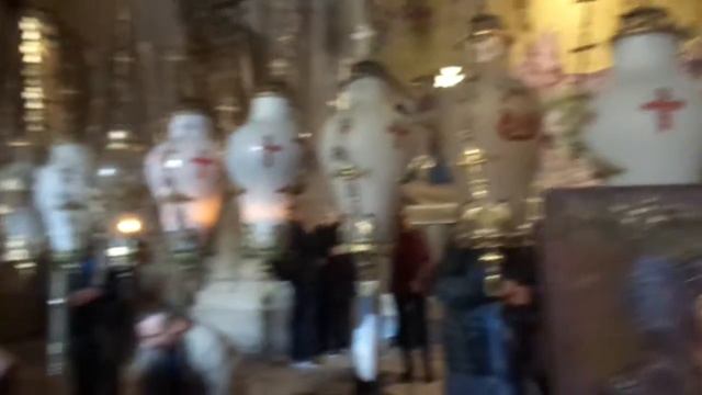 Освящение иконы на Камне Помазания в Храме Гроба Господня смотреть онлайн