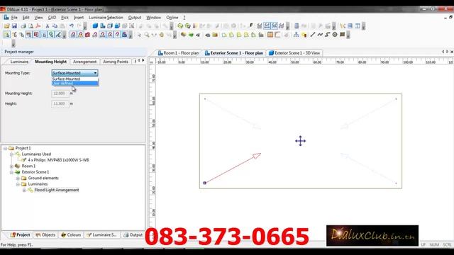 Dialux TA export cad line lux смотреть онлайн