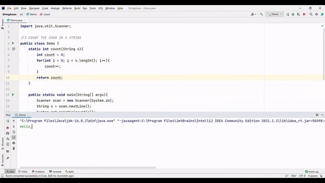 COUNT THE CHAR IN A GIVEN STRING JAVA PROGRAMMING NO SOUND COPY CODE смотреть онлайн