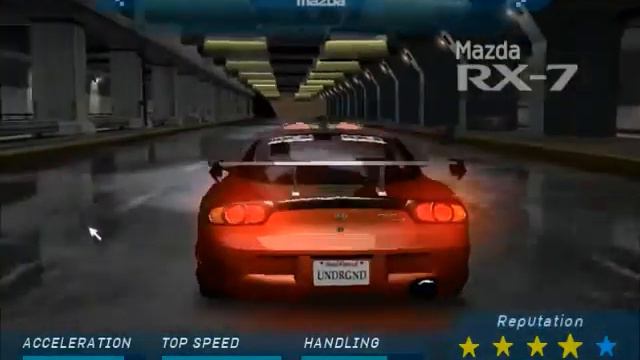 Need For Speed Underground - All The Fast And The Furious And 2 Fast 2 Furious Cars