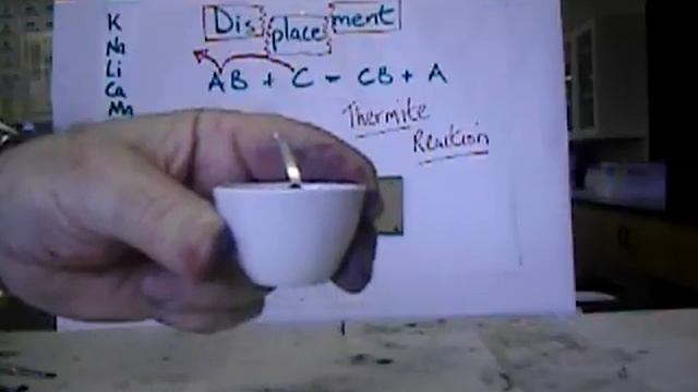 Y10 Displacement: The Thermite Reaction - Fe2O3  +  2Al  =  Al2O3  +  2Fe