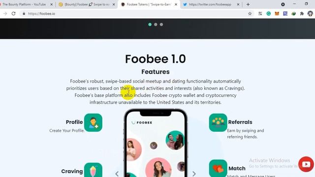 Foobee | Swipe-to-Earn social dating application смотреть онлайн