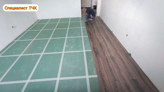 Подложка зелёный лист 3мм. Как укладывать ламината на поддержку своими руками ? смотреть онлайн