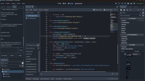 Integrating OPENAI's API Into Godots Editor! Advanced Godot 4!