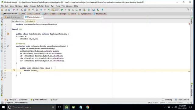 CheckBox in Android studio. смотреть онлайн