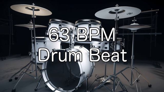 63 BPM Rock Drum Beat for Musical Practise смотреть онлайн