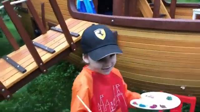 Лиза и Гарри Галкины под руководством Аллы Пугачевой рисуют на природе смотреть онлайн
